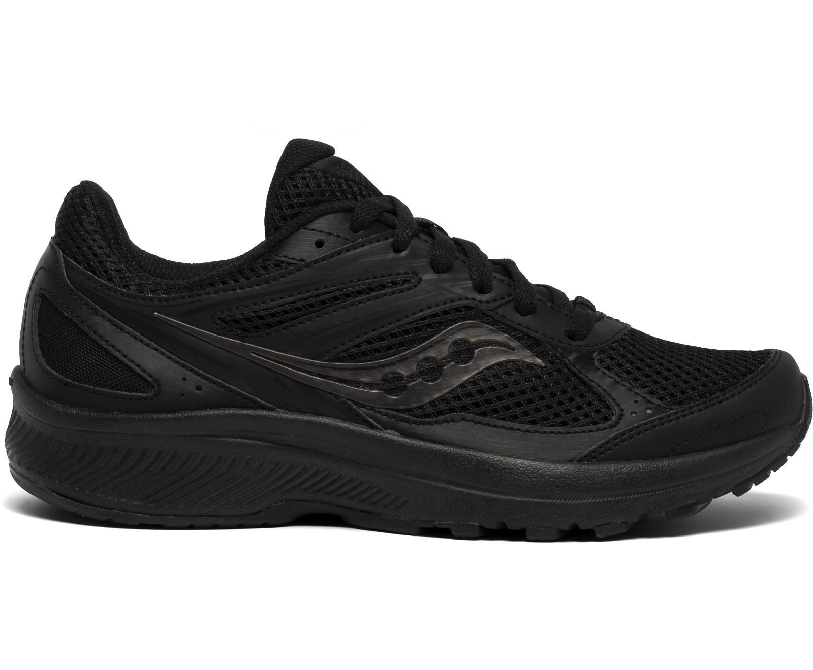 Women\'s Saucony Cohesion 14 Running Shoes Black / Black | Singapore 091DFMN